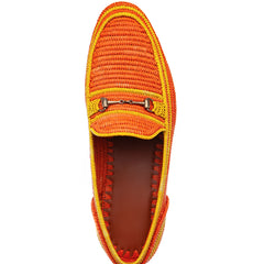 JADIDA RAFIA ORANGE LOAFERS | image 4