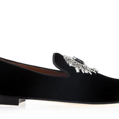 JUPITER VELOUR BLACK SLIPPERS | image 3