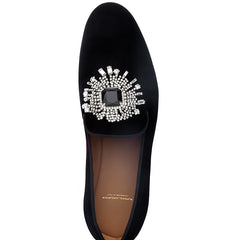 JUPITER VELOUR BLACK SLIPPERS | image 4