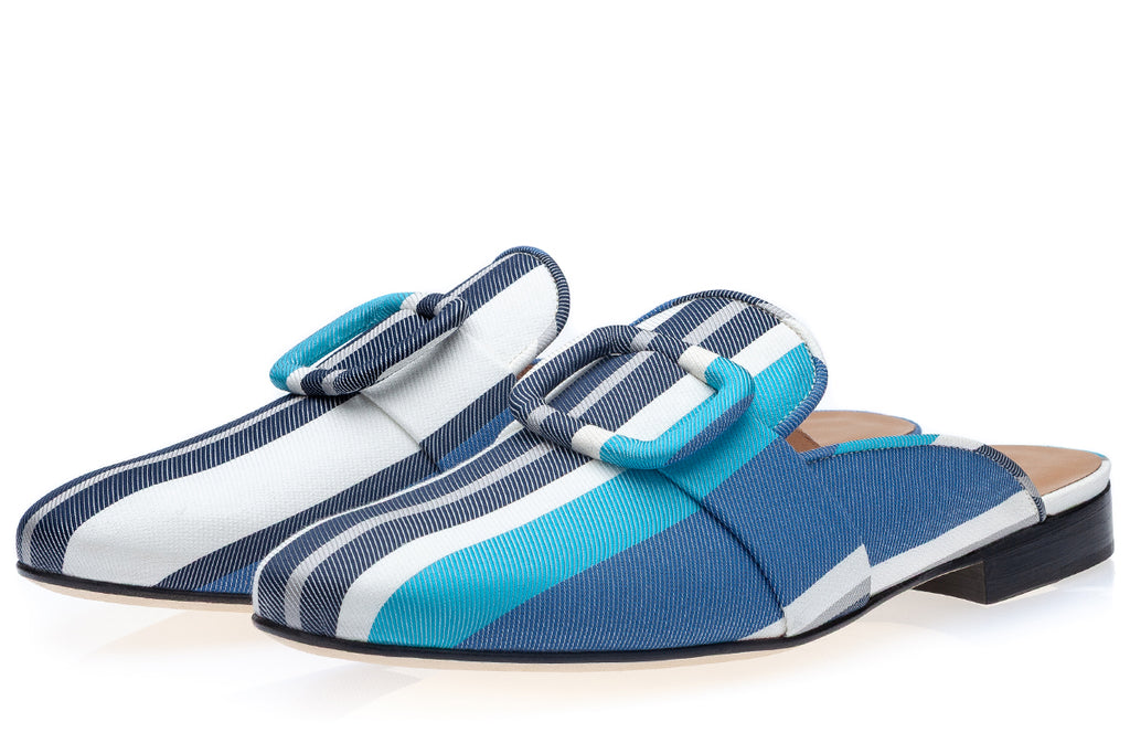 SAVOY ATUNIS AZURE MULES