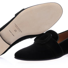 SAVOY VELOUR BLACK SLIPPERS | image 2