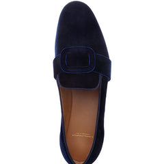 SAVOY VELOUR NAVY SLIPPERS Slippers Superglamourous | image 4