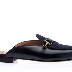 TANGERINE 12 CORDOVAN NAVY MULES Mules Superglamourous | image 3