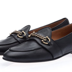 TANGERINE 14 MARANELLO BLACK BELGIAN LOAFERS Belgian Loafers Superglamourous | image 1