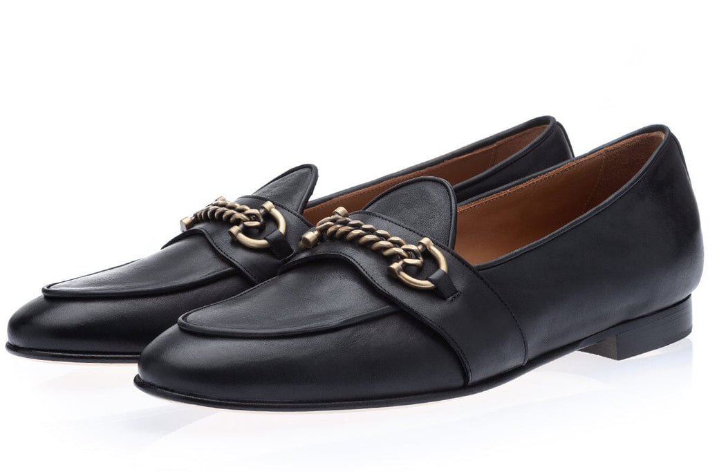 TANGERINE 14 MARANELLO BLACK BELGIAN LOAFERS Belgian Loafers Superglamourous