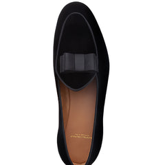 TANGERINE 3 VELOUR BLACK BELGIAN LOAFERS | image 4