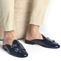 TANGERINE 7 BRUSHED NAVY MULES | image 6