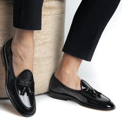 TANGERINE 8 BRUSHED BLACK BELGIAN LOAFERS | image 6