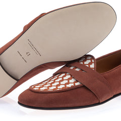 TANGERINE 9.1 VELUKID PECAN BELGIAN LOAFERS | image 2