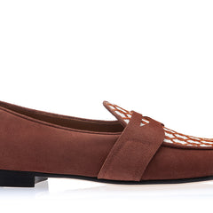 TANGERINE 9.1 VELUKID PECAN BELGIAN LOAFERS | image 3