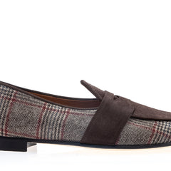 TANGERINE 9 TARTAN COCOA BELGIAN LOAFERS | image 3